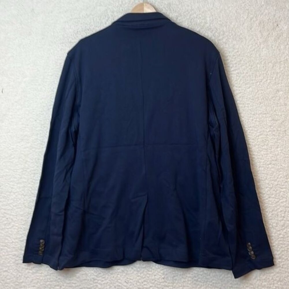 NWT Lands End Mens Ponte Knit Sport Blazer Radiant Navy Size L Large - Picture 11 of 12